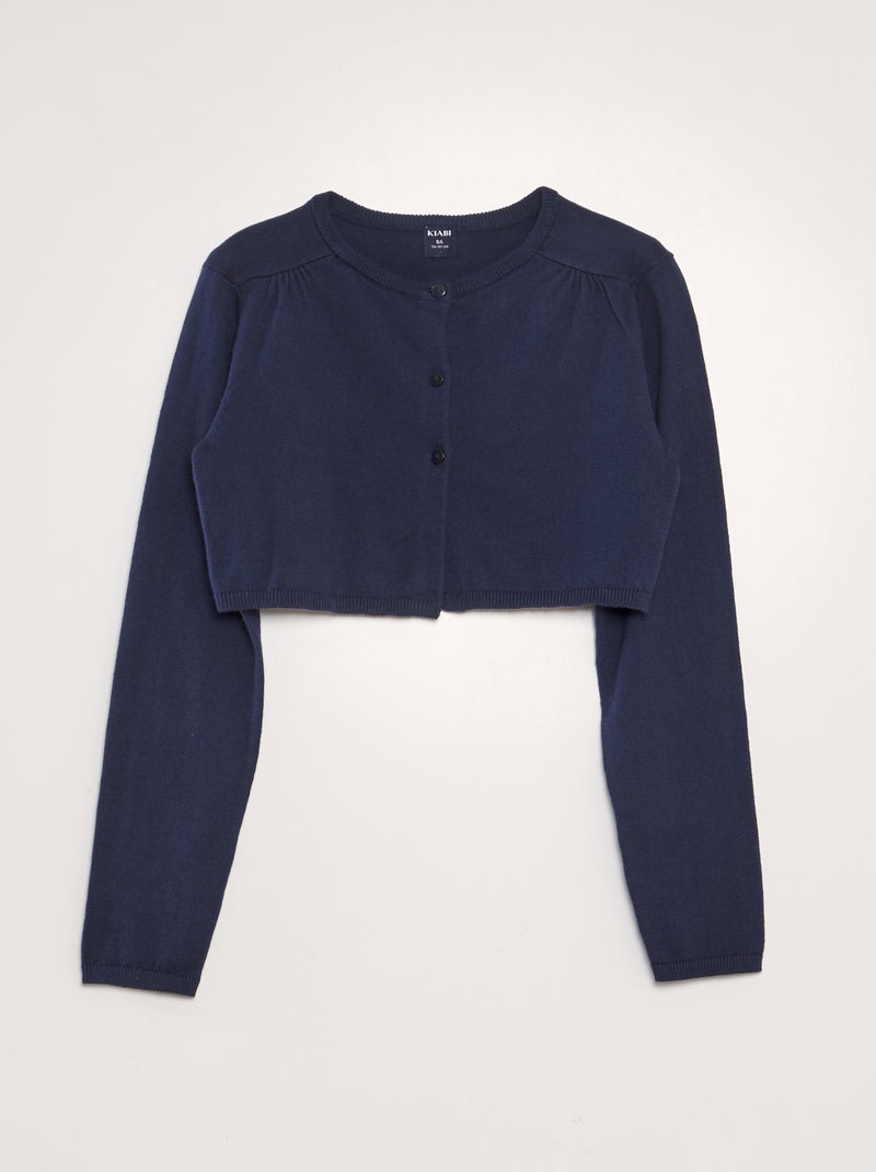 Cardigan tipo bolero blu marine - Kiabi