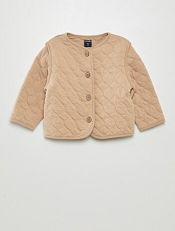 Cardigan trapuntato e imbottito con maniche staccabili
