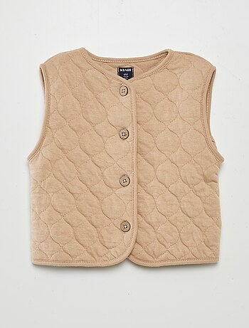 Cardigan trapuntato e imbottito con maniche staccabili
