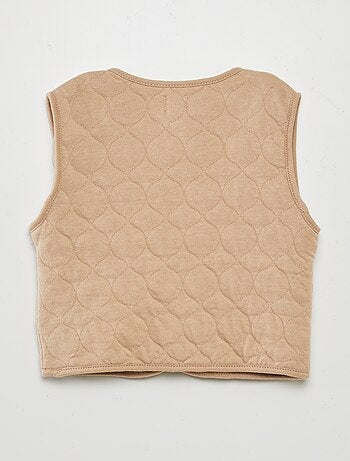 Cardigan trapuntato e imbottito con maniche staccabili