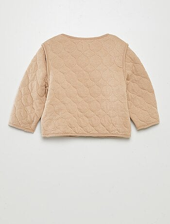 Cardigan trapuntato e imbottito con maniche staccabili