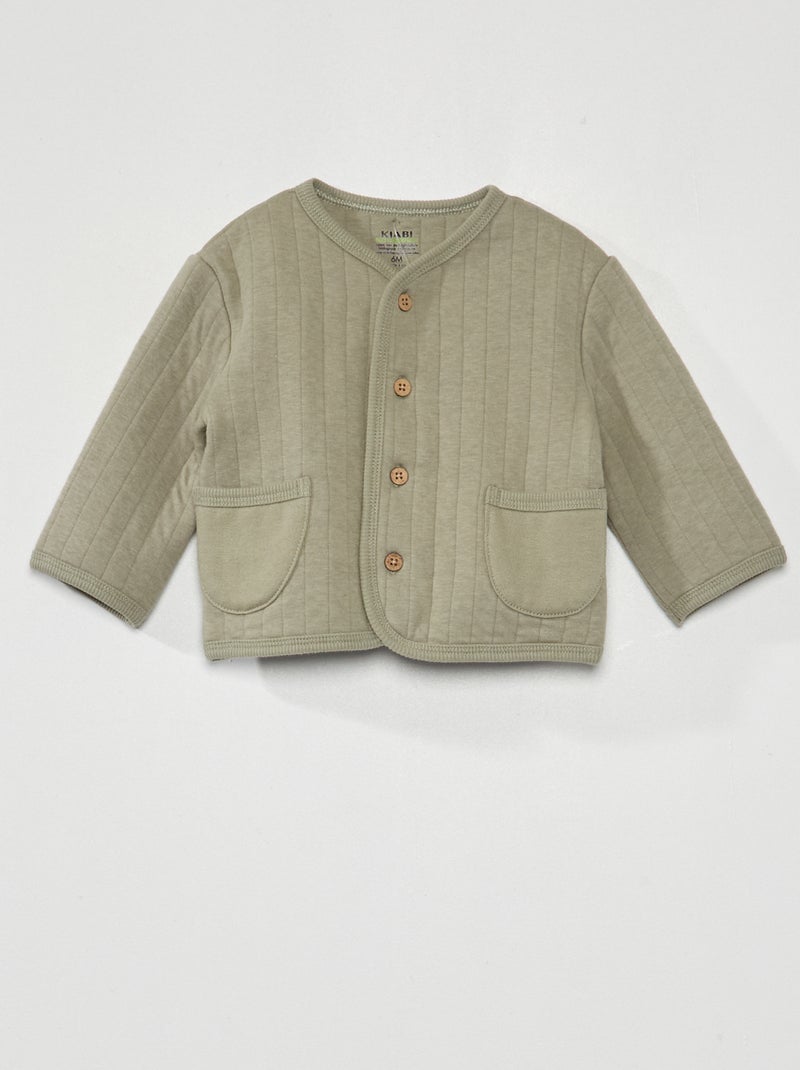 Cardigan trapuntato grigio - Kiabi