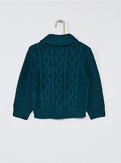 Cardigan tricot con bottoni - Kiabi