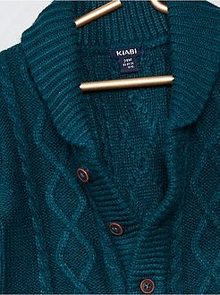 Cardigan tricot con bottoni - Kiabi