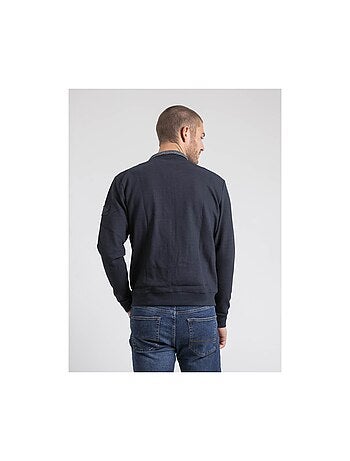 Cardigan zippé col montant bi-matière WILOFTI