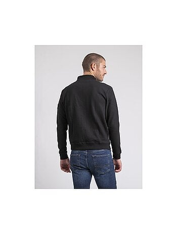 Cardigan zippé col montant bi-matière WILOFTI
