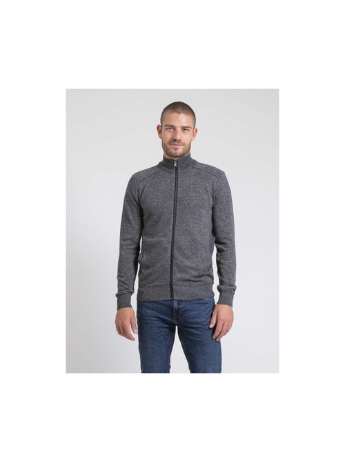 Cardigan zippé col montant LUMORAY - Kiabi