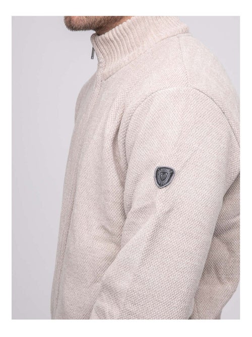 Cardigan zippé col montant LYGALE - Kiabi