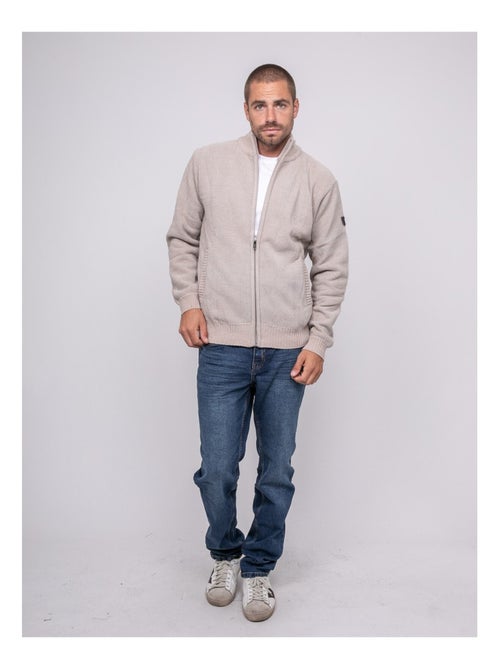 Cardigan zippé col montant LYGALE - Kiabi