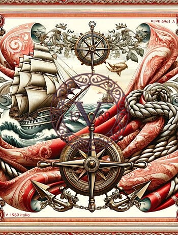 Carré di seta Barca Rossa