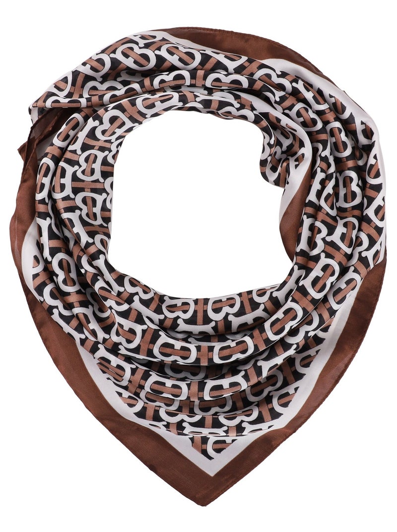 Carré di seta BB Marrone cioccolato - Kiabi