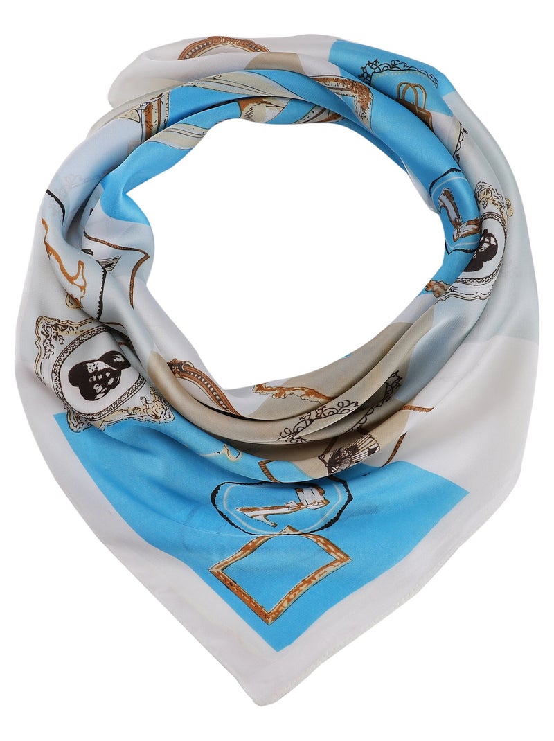 Carré di seta FRAME Blu - Kiabi