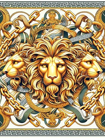 Carré di seta Grand ThreeLions