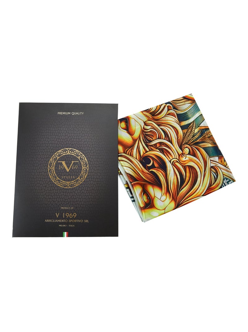 Carré di seta Grand ThreeLions Oro - Kiabi