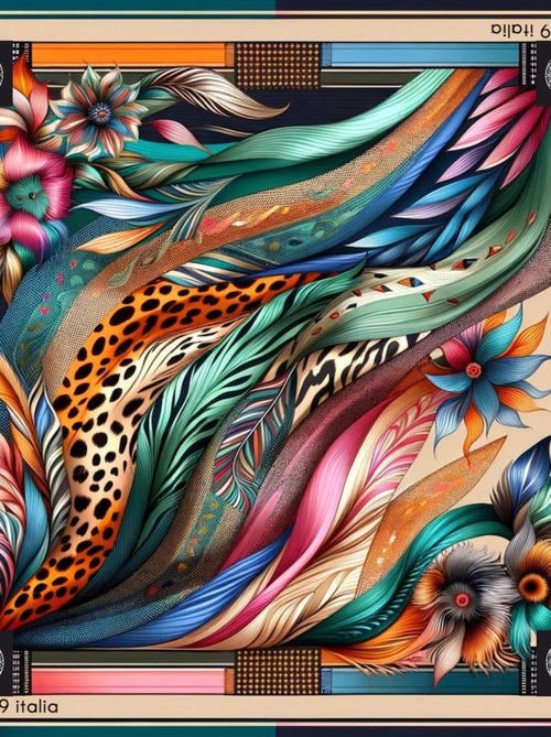 Carré di seta Leo Feather - Kiabi