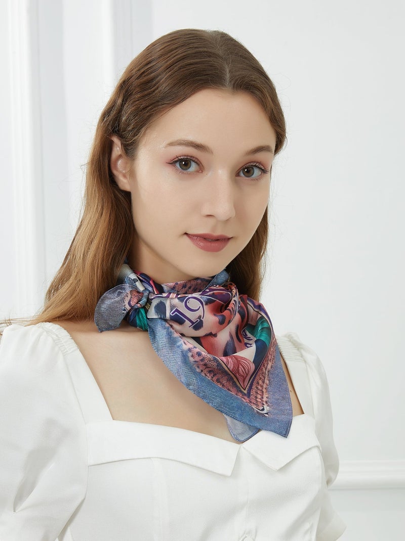 Carré di seta Rainbow Félins Multicolore - Kiabi