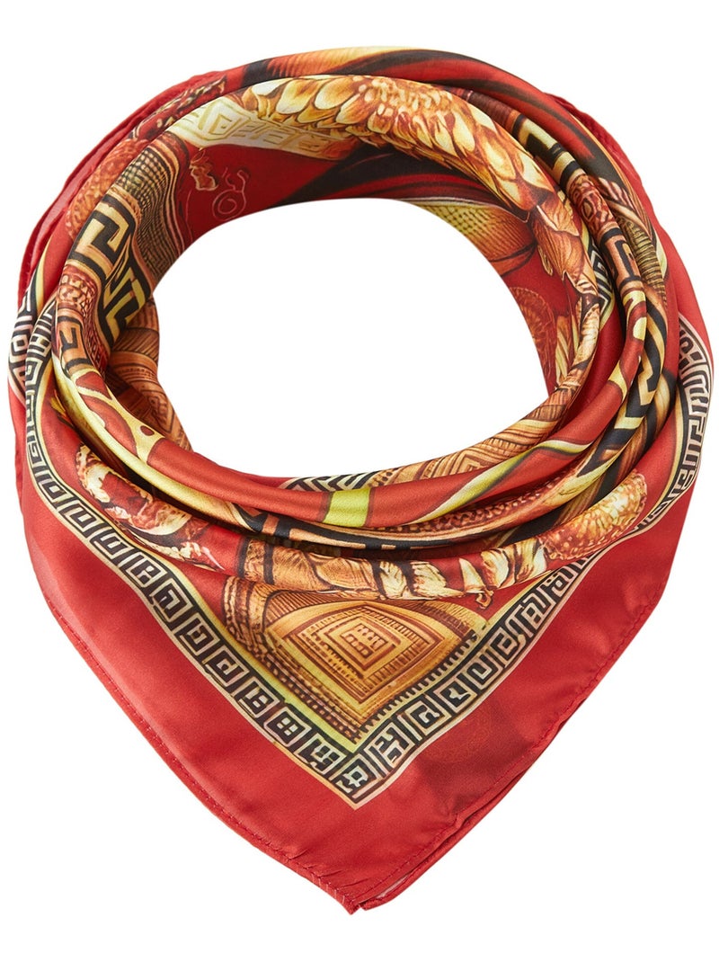 Carré di seta Shield Rosso Rosso - Kiabi
