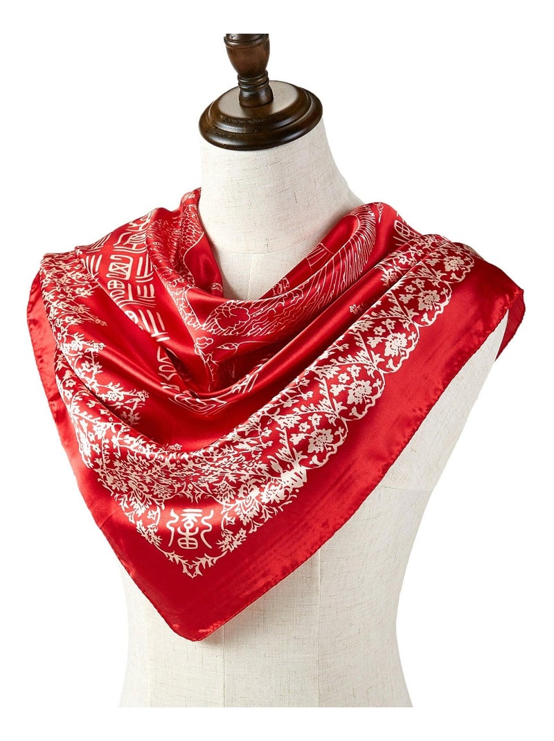Carré seta Asia Rosso - Kiabi