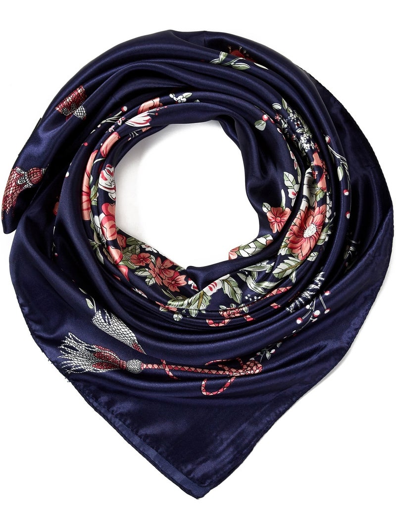 Carré seta Treeflow Blu marino - Kiabi