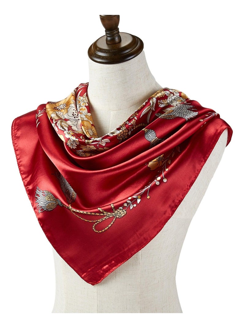 Carré seta Treeflow Rosso - Kiabi