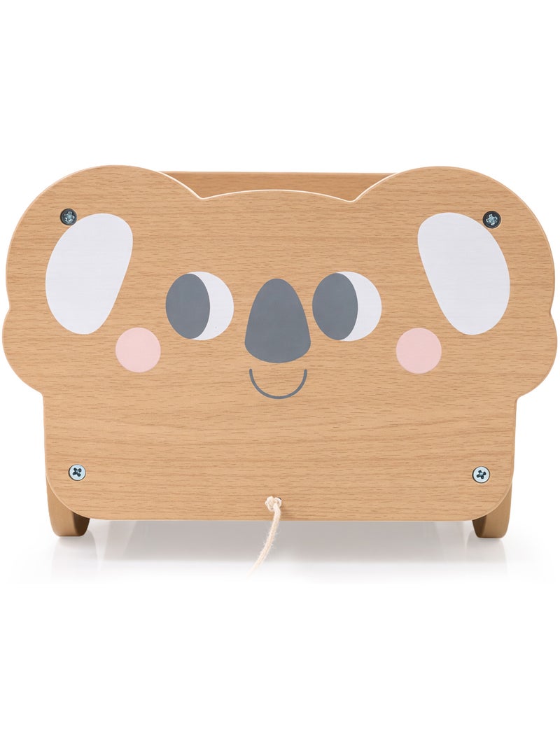 Carrello da tirare legno bambini 30x26cm portaoggetti koala mamabrum N/D - Kiabi