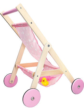Carrello per bambole 36 cm in legno WOOMAX