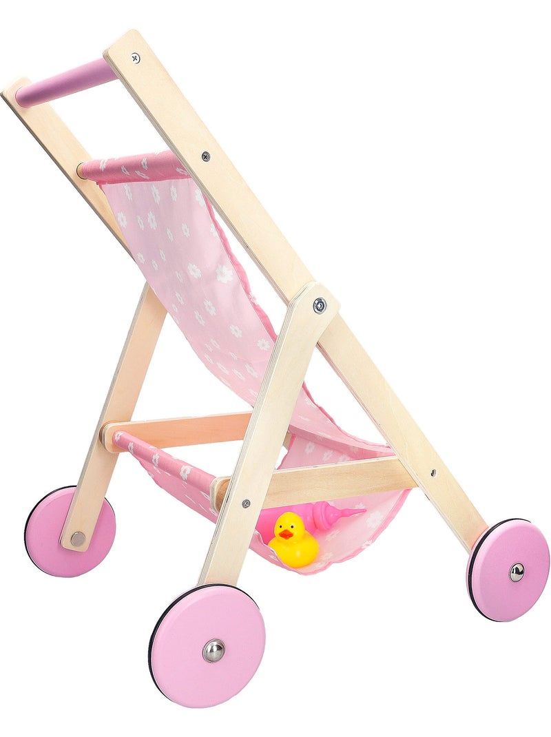 Carrello per bambole 36 cm in legno WOOMAX N/D - Kiabi