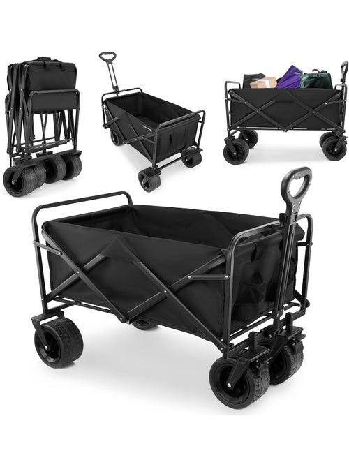 Carrello Pieghevole HyperMotion 100L Robusto 120kg, Ruote 360°, Tutto Terreno, Facile da Trasportare - Kiabi Carrello Pieghevole HyperMotion 100L Robusto 120kg, Ruote 360°, Tutto Terreno, Facile da Trasportare - Kiabi