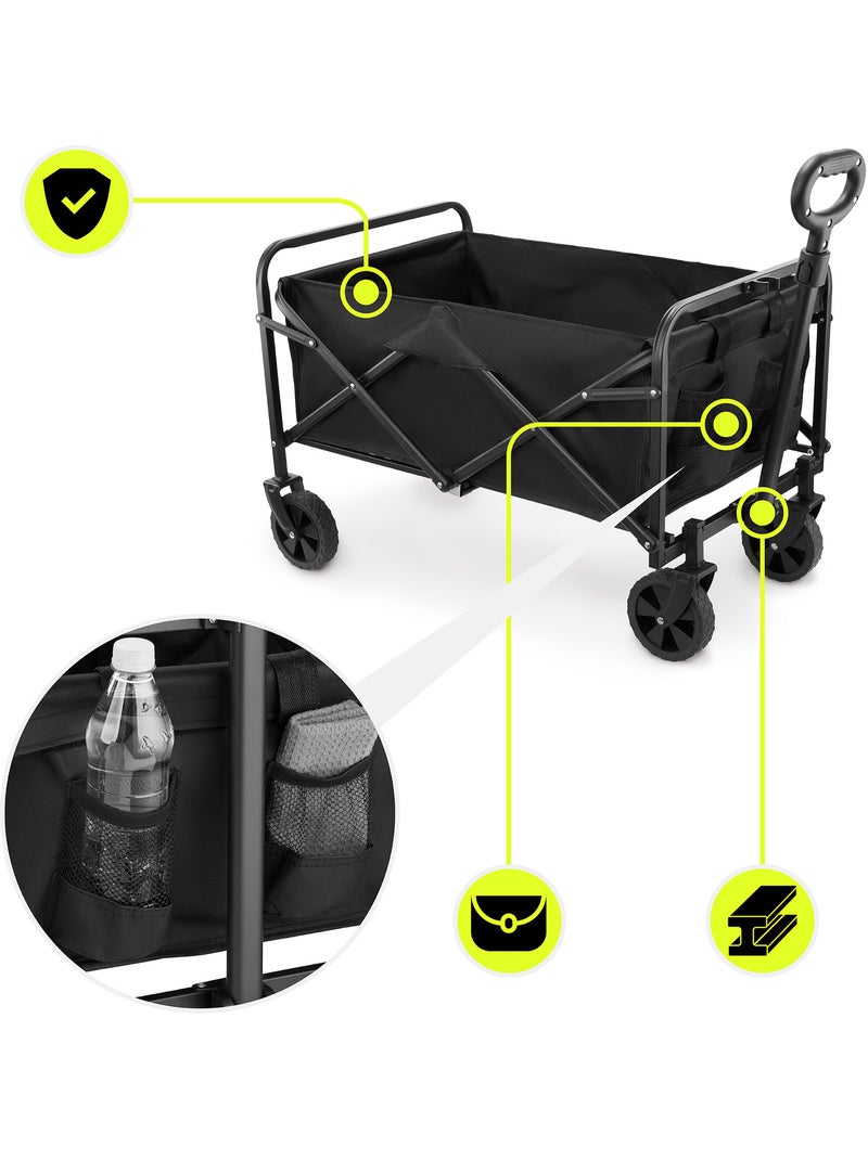 Carrello pieghevole HyperMotion 80L da trasporto, leggero e robusto, ruote 7”, portata 80 kg Nero Nero - Kiabi