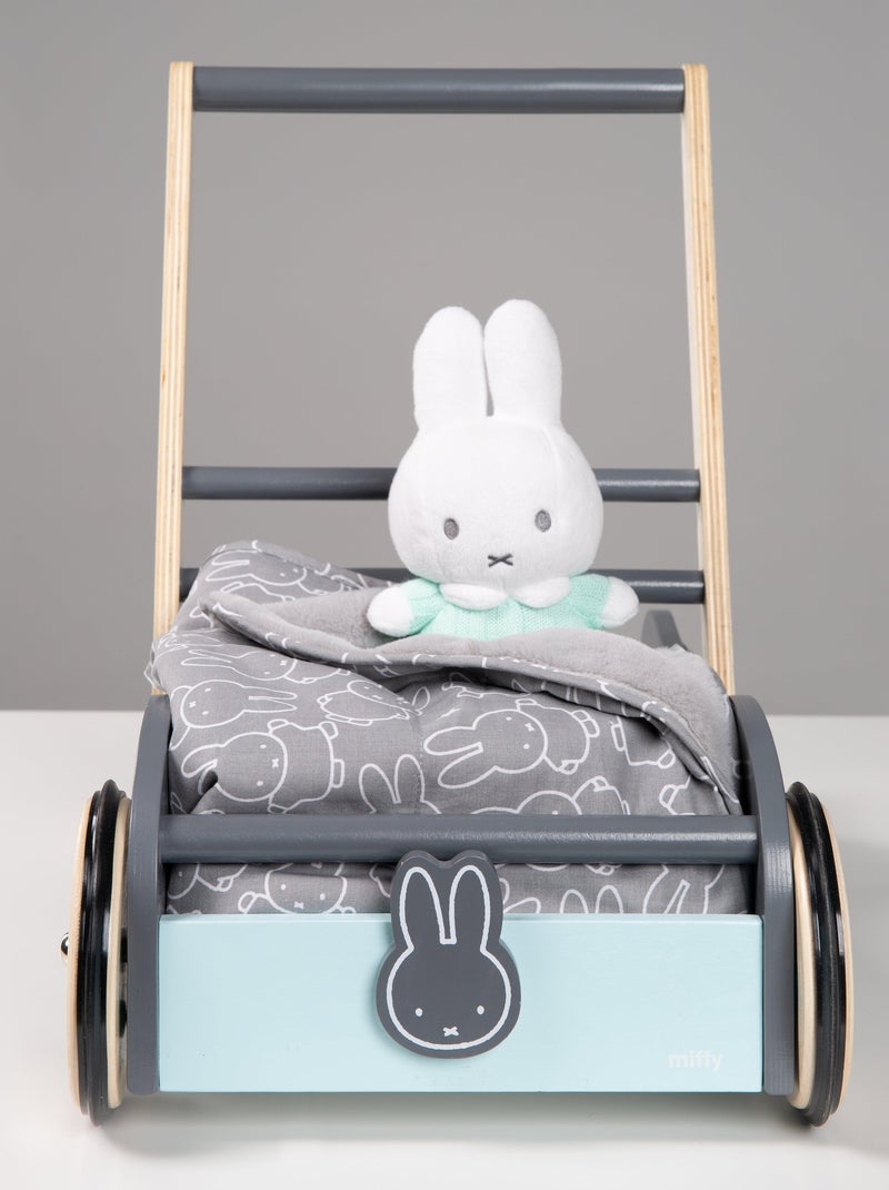 Carrello primi passi in legno a velocità regolabile miffy® – ROBA Grigio verde chiaro bianco - Kiabi