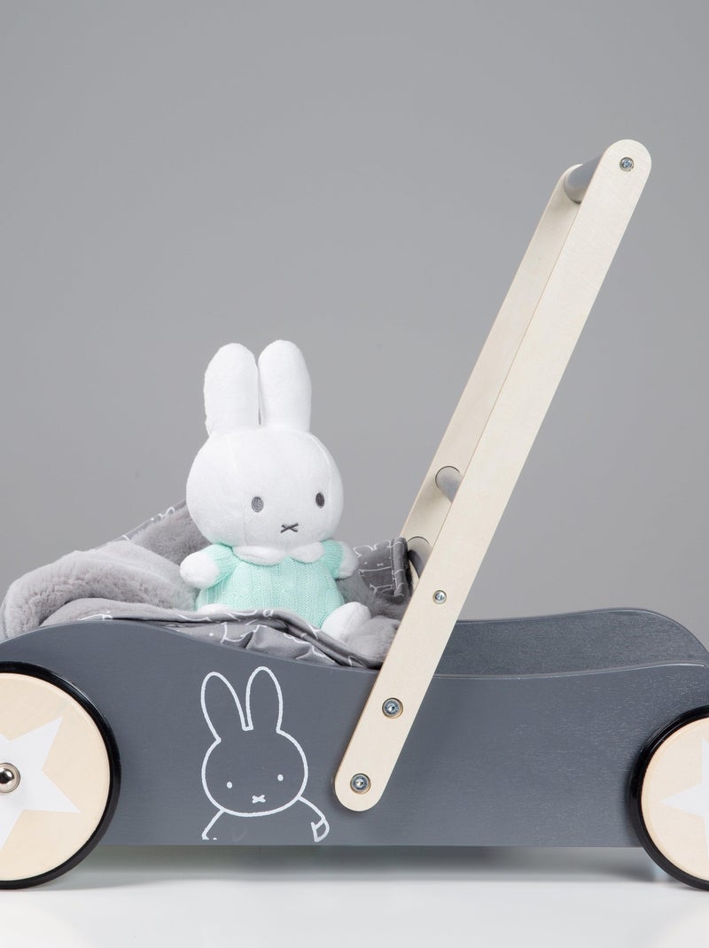 Carrello primi passi in legno a velocità regolabile miffy® – ROBA Grigio verde chiaro bianco - Kiabi