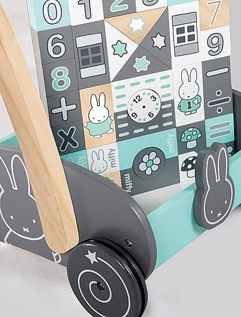 Carrello primi passi in legno + blocchi da costruzione miffy® – ROBA