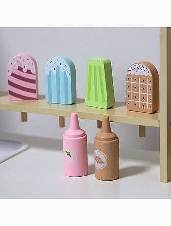 Carretto dei gelati in legno con accessori Mamabrum