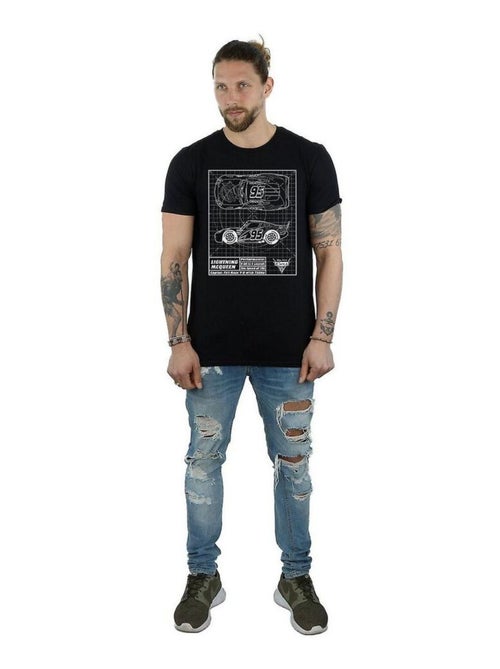 Cars Maglietta Saetta Mcqueen Planimetria Uomo - Kiabi Cars Maglietta Saetta Mcqueen Planimetria Uomo - Kiabi