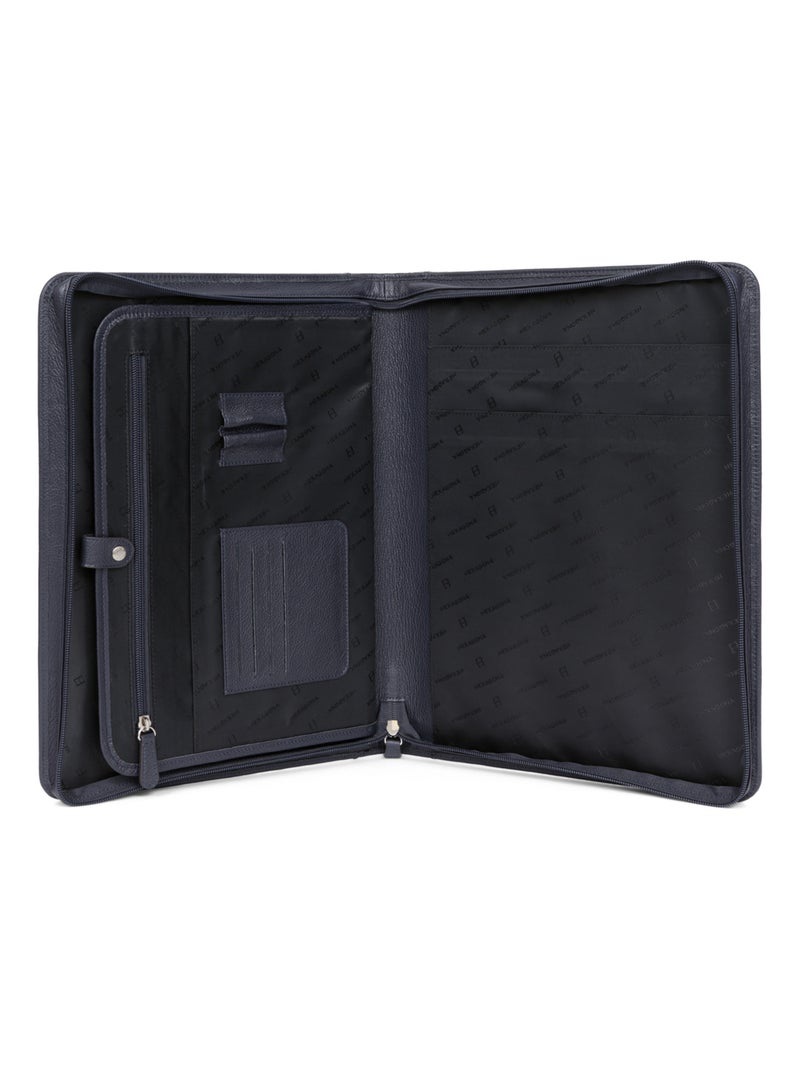 Cartella - 13" & A4 - Pelle CONFORT Blu marino - Kiabi