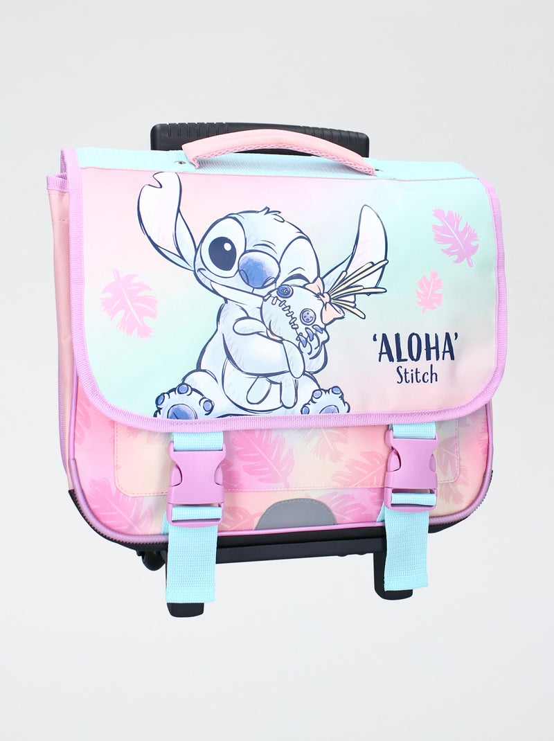 Cartella con rotelle Stitch Rosa - Kiabi
