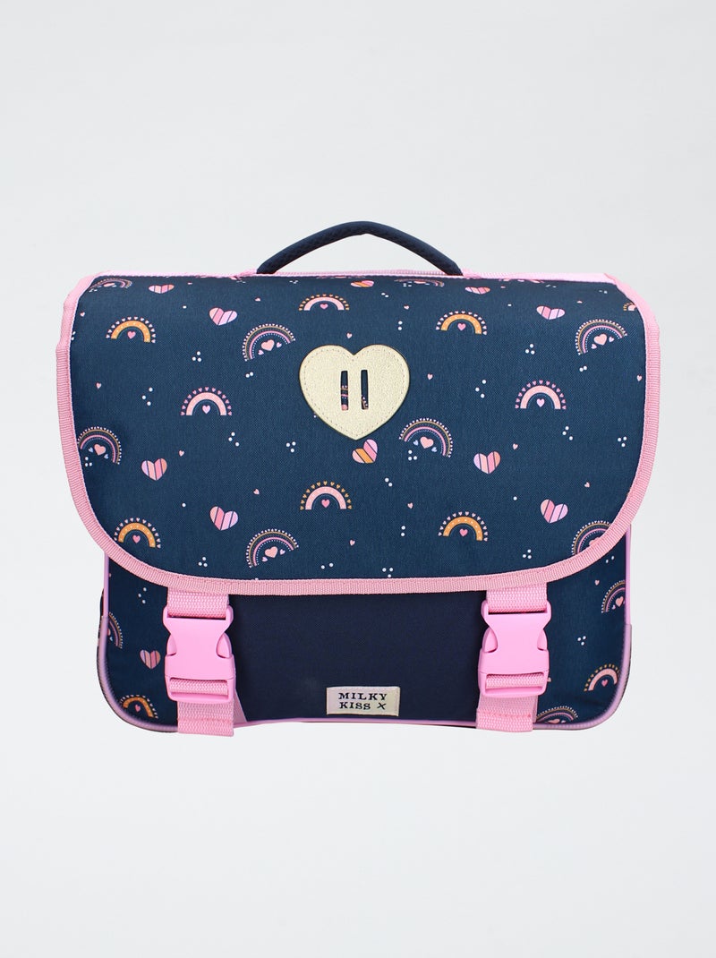 Cartella con stampa arcobaleno blu - Kiabi