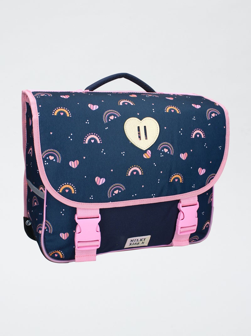 Cartella con stampa arcobaleno blu - Kiabi