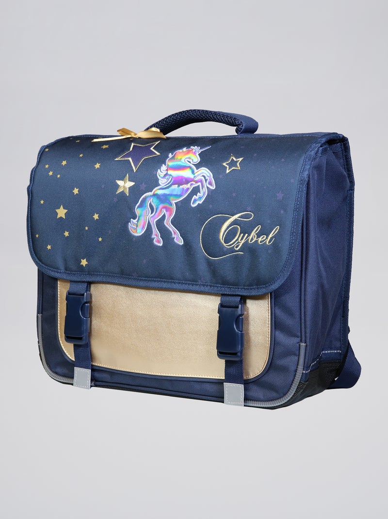 Cartella con stampa fantasia blu - Kiabi