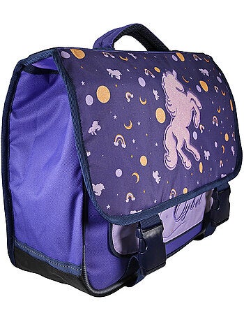 Cartella scolastica bambina Cybel Unicorno 38 cm viola 2 scomparti