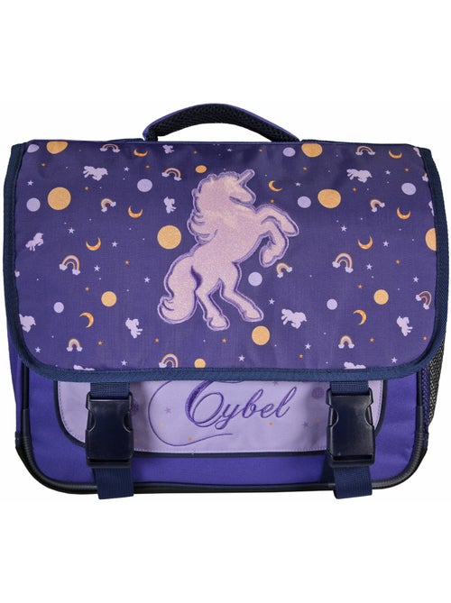 Cartella scolastica bambina Cybel Unicorno 38 cm viola 2 scomparti - Kiabi