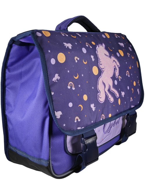 Cartella scolastica bambina Cybel Unicorno 38 cm viola 2 scomparti - Kiabi