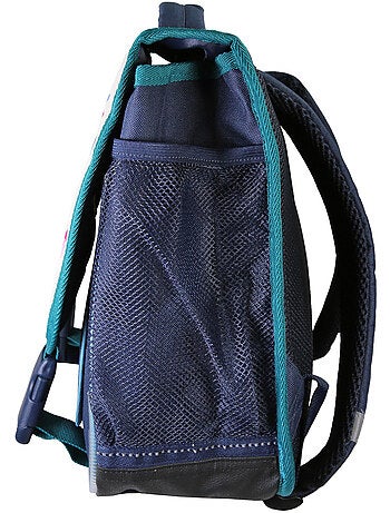 Cartella scolastica bambina Lili Lou 38 cm beige e blu 2 scomparti