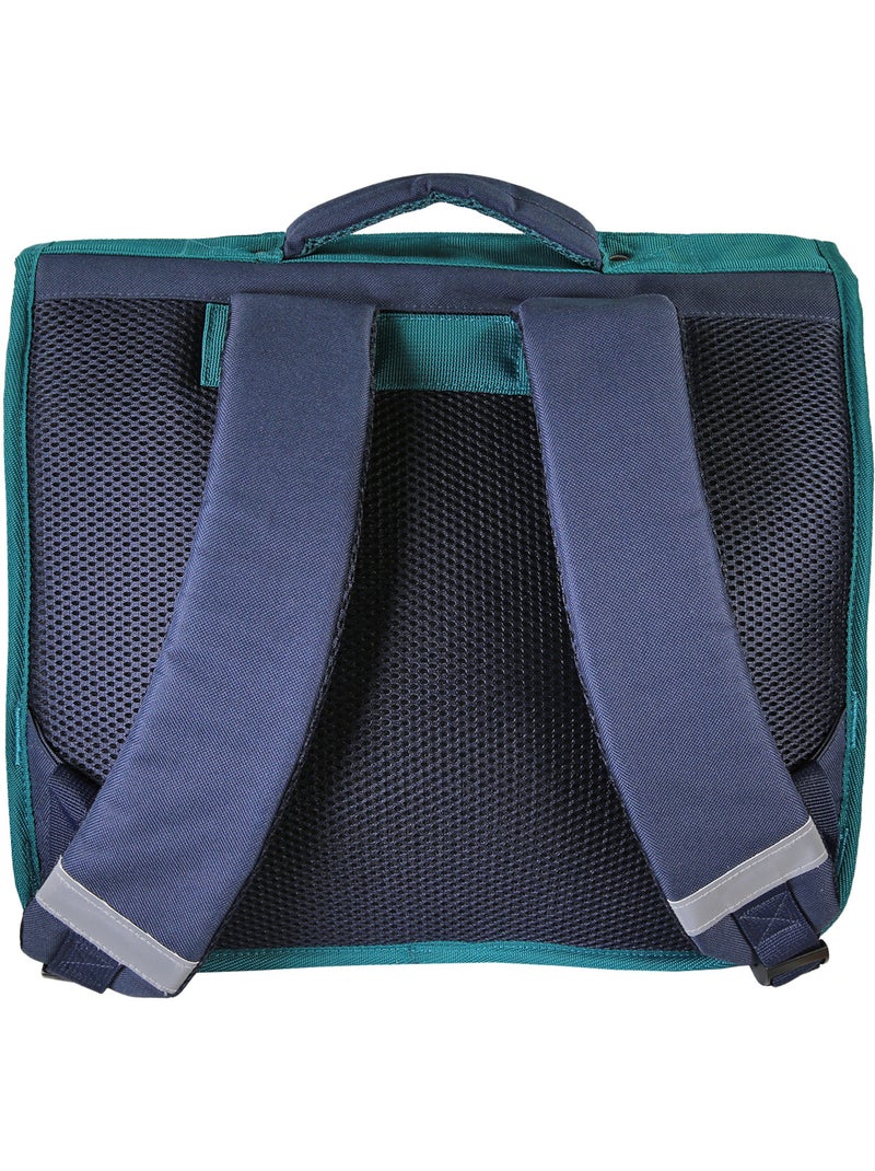 Cartella scolastica bambina Lili Lou 38 cm beige e blu 2 scomparti Blu marino - Kiabi