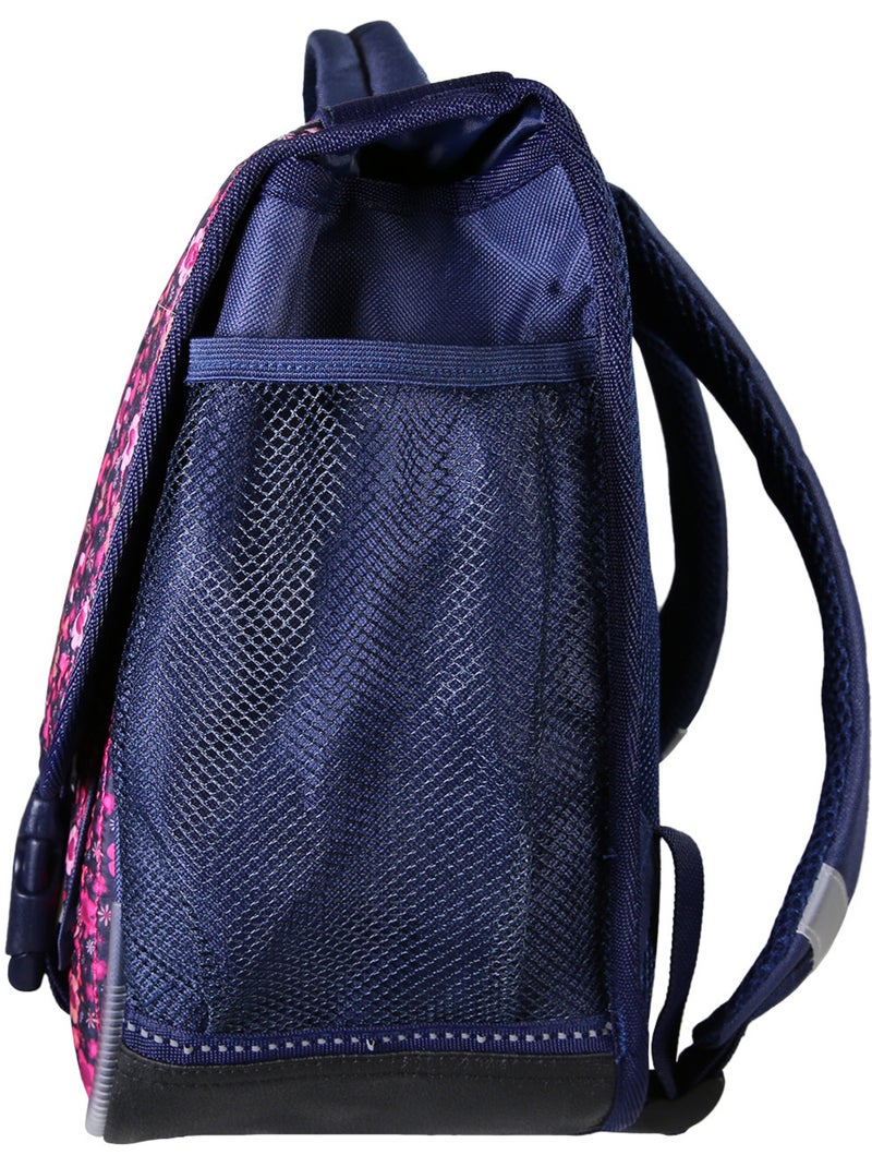 Cartella scolastica bambina Miniseri 38 cm viola 2 scomparti Blu marino - Kiabi