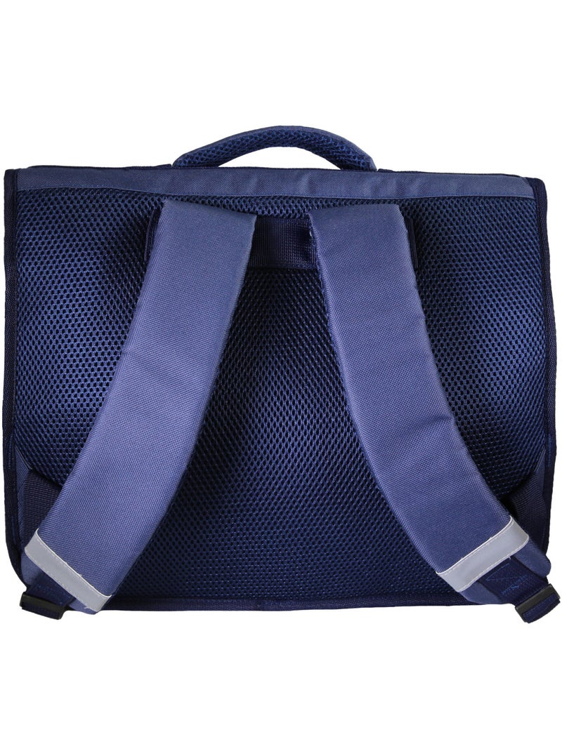 Cartella scolastica bambina Miniseri 38 cm viola 2 scomparti Blu marino - Kiabi