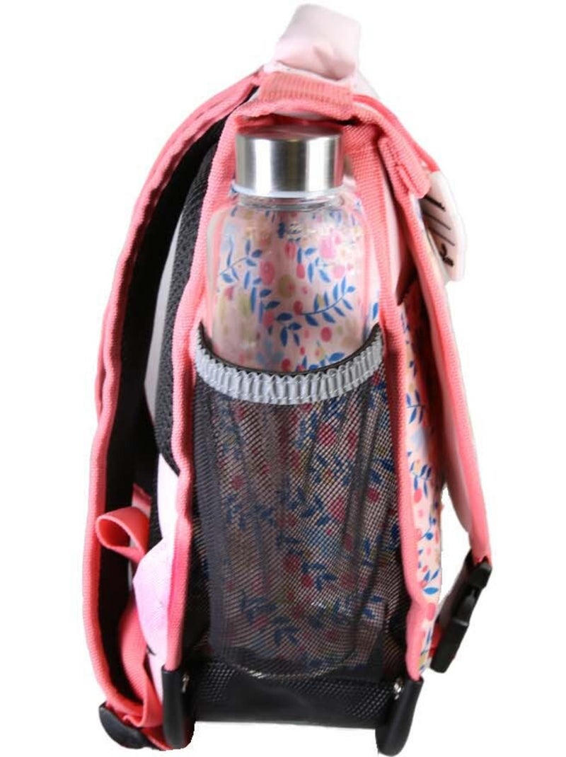 Cartella scolastica bambina POL FOX HAPPY BLUSH 38 cm reversibile 2 scomparti rosa motivo fiore Multicolore - Kiabi