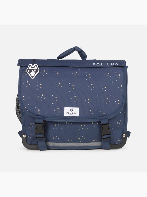 Cartella scolastica bambina POL FOX STAR BLUE 41 cm reversibile 2 scomparti blu navy motivo stella - Kiabi Cartella scolastica bambina POL FOX STAR BLUE 41 cm reversibile 2 scomparti blu navy motivo stella - Kiabi