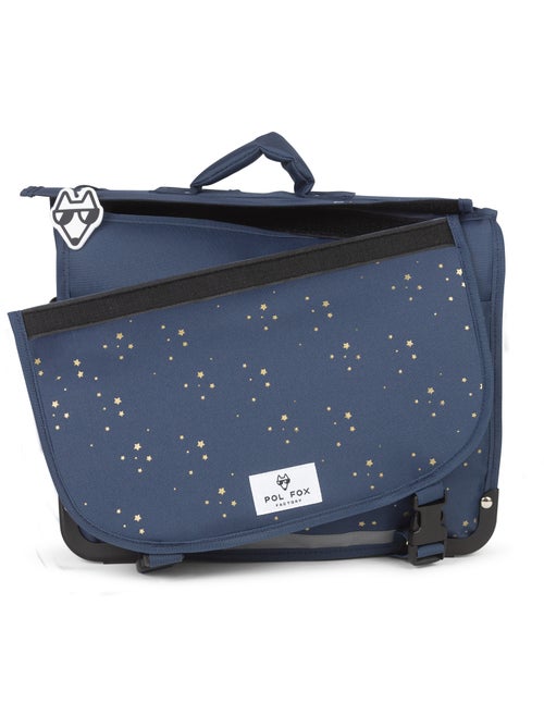 Cartella scolastica bambina POL FOX STAR BLUE 41 cm reversibile 2 scomparti blu navy motivo stella - Kiabi Cartella scolastica bambina POL FOX STAR BLUE 41 cm reversibile 2 scomparti blu navy motivo stella - Kiabi