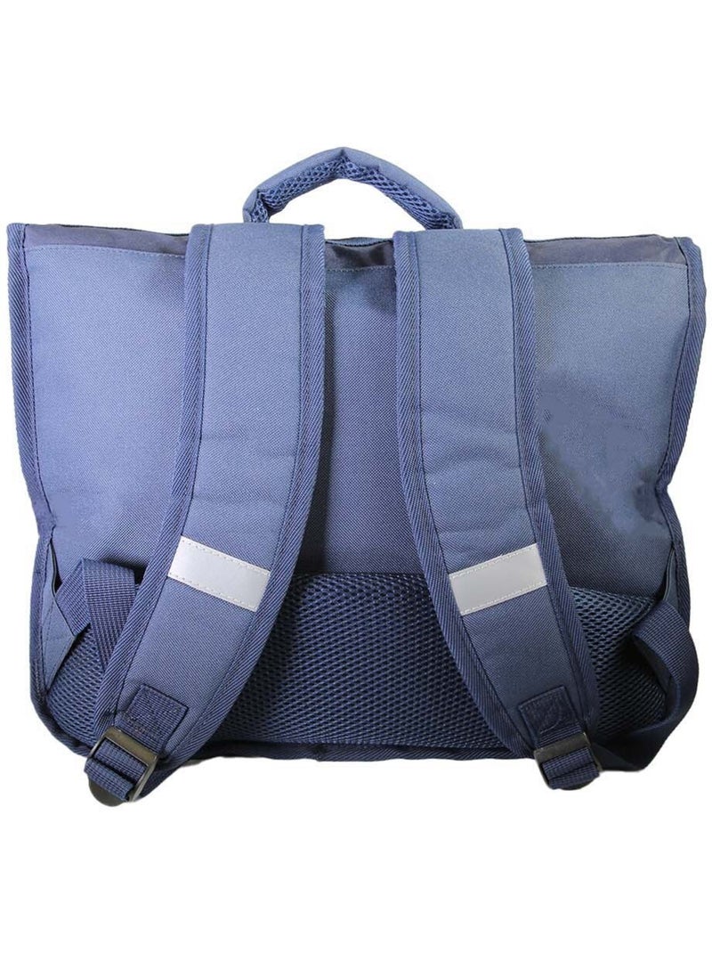 Cartella scolastica bambino Dragons 38 cm blu 2 scomparti Blu marino - Kiabi